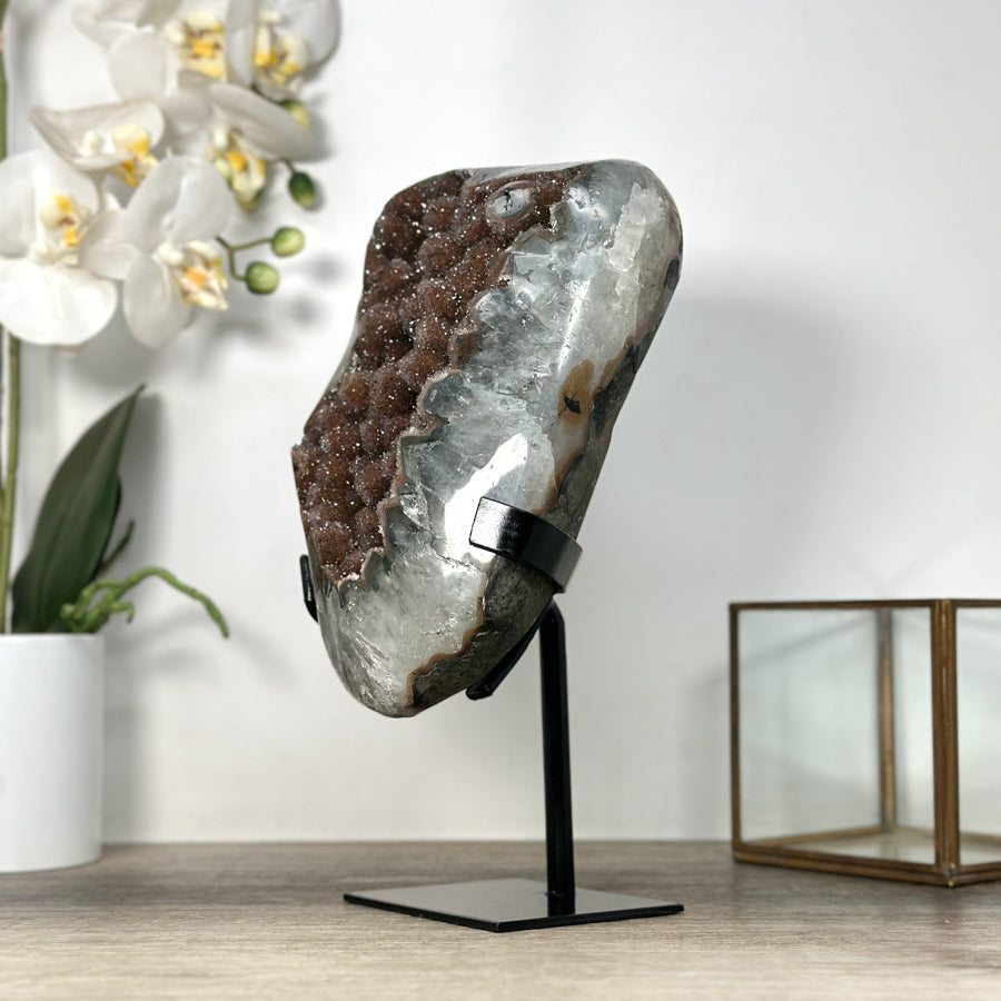 Unique Large Uruguayana Sugar Amethyst Crystal Specimen - MWS2563
