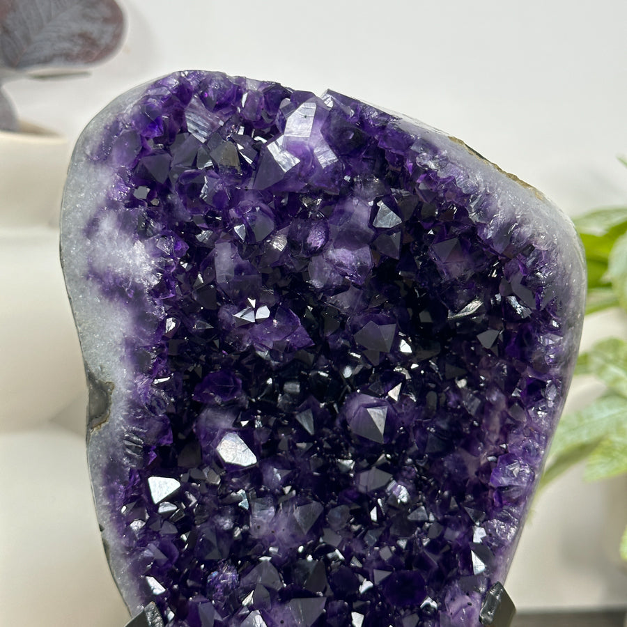 Premium Quality Uruguayan Amethyst Geode on Stand - MWS3056