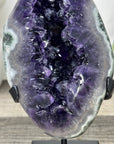 Top Quality Natural Amethyst Geode with Green Japer Shell - MWS3348