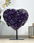 A grade Amethyst Stone Heart - HST0293