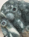 Green Druzy Crystal Natural Formation – Unique Mineral Display Piece - MWS2794