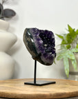Uruguayan Amethyst Geode on Metal Stand - MWS3047