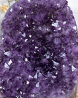 Amethyst Crystal Cluster Geode with Purple Points - CBP1158