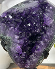 Natural Amethyst & Green Jasper Geode on Stand - MWS3130