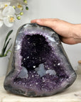 Large Amethyst Stone Geode with Calcite Crystal Formations - STGE0013