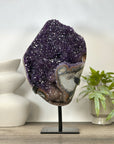 Huge Natural Bicolor Amethyst Cluster - Stand Included - MWS3041