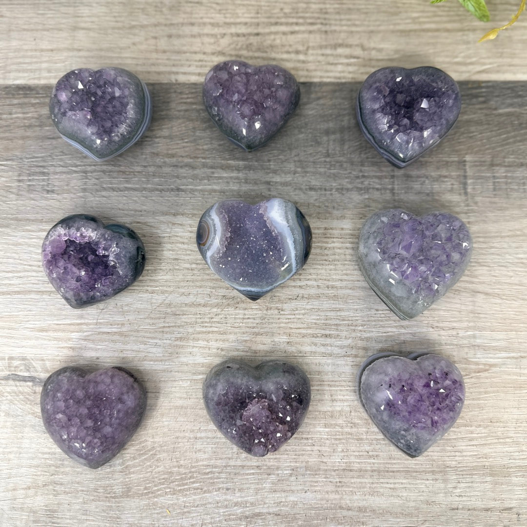 Mixed Minerals Hearts Set - MHLT0358