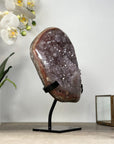 Beautiful Red Tode Jasper & Quartz Crystal Formation - MWS2034