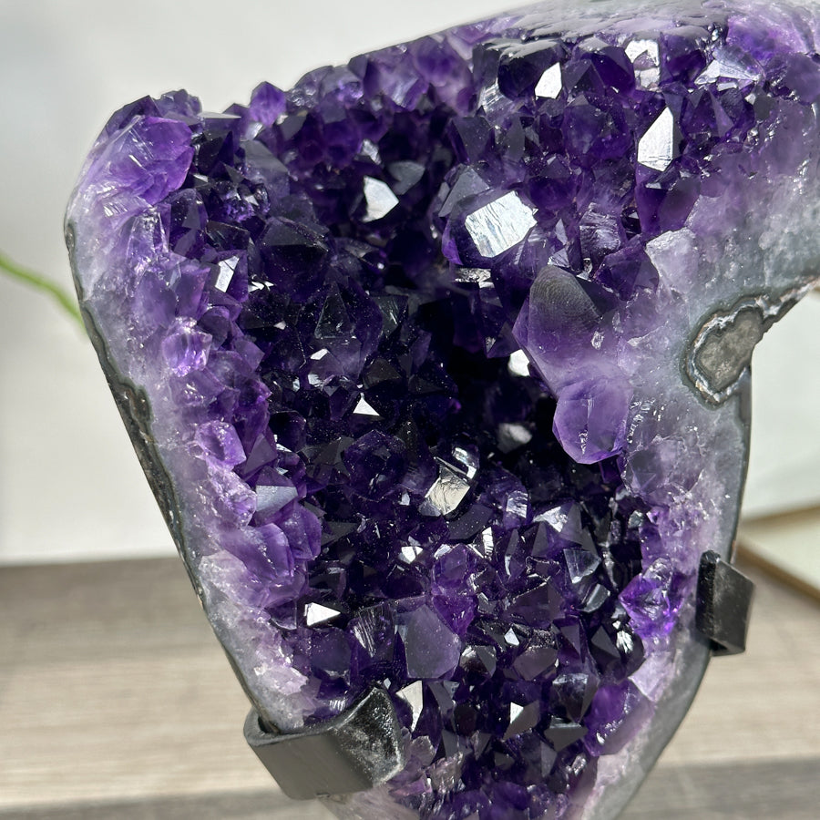 Amethyst Crystal Geode with Deep Purple Crystals – Natural Specimen - MWS2928