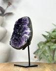 Uruguayan Amethyst Geode on Metal Stand - MWS3253
