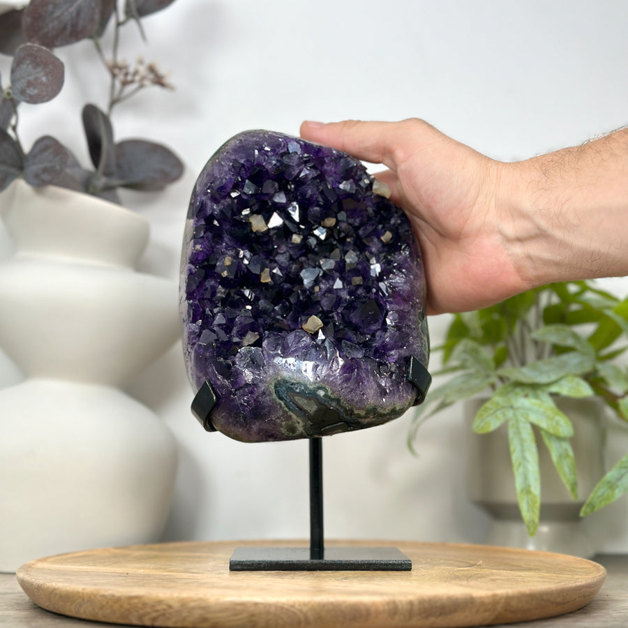 Deep Purple Natural Uruguayan Amethyst Cluster - Top Quality Specimen - MWS3059