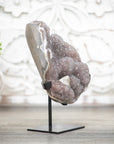 Natural Quartz Crystal Cluster with Calcite Formation - MWS0400