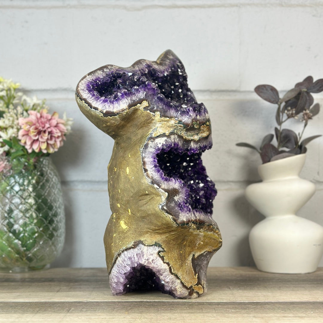 Natural XXL Double Self Standing Amethyst Geode from Uruguay - CBP1408
