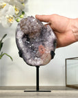 Amethyst Crystal Cluster with Pink Highlights Crystals - MWS2608