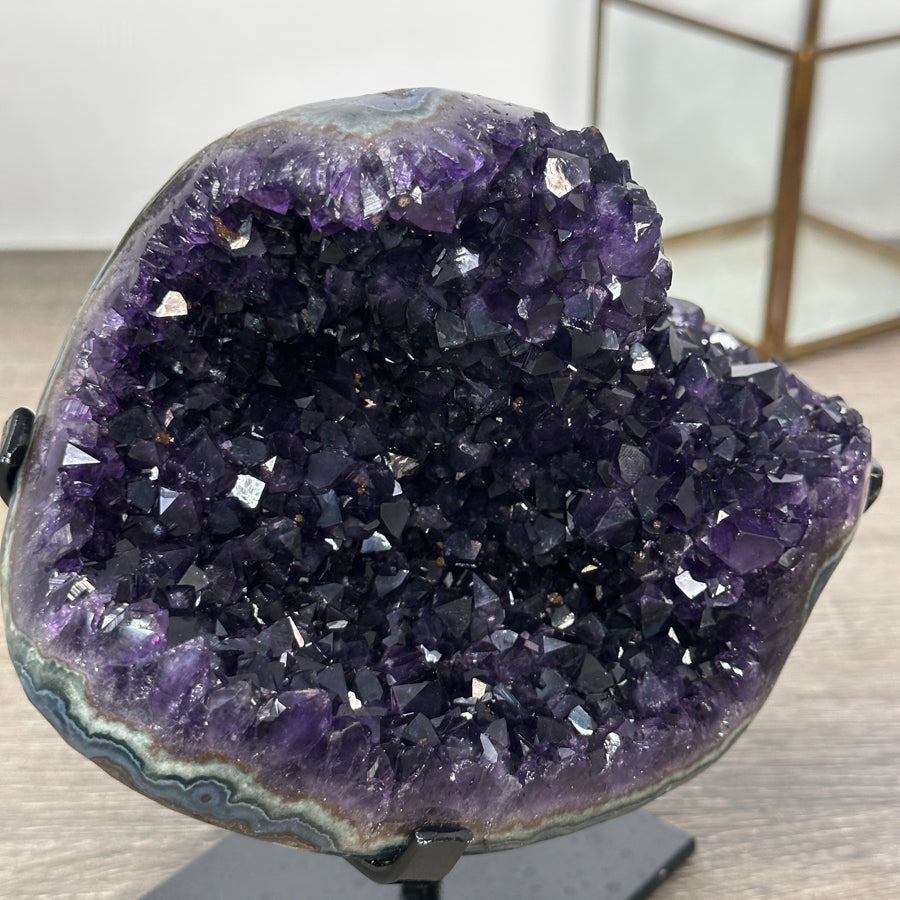 Top Quality Natural Amethyst Crystal - Stand Included - MWS3025