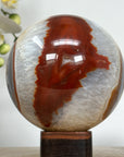 Dyed Banded Agate & Quartz Sphere Geode - SPH0145