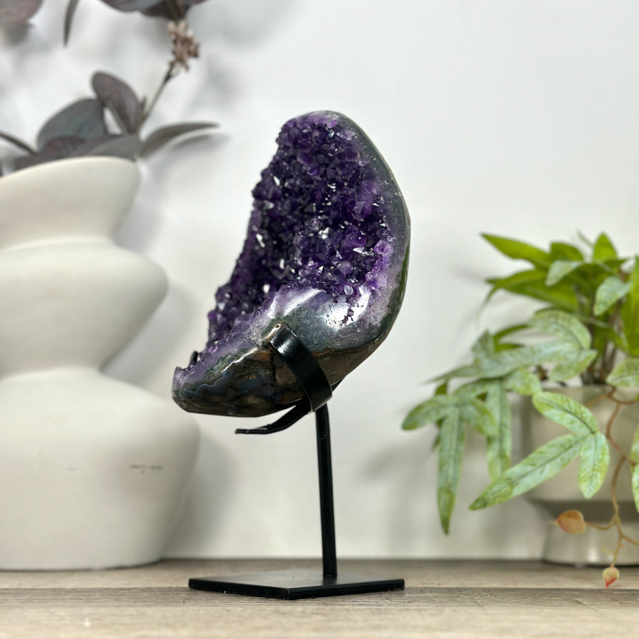 Natural Amethyst Crystal on Stand - MWS3208
