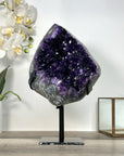 Amethyst Crystal Cluster Geode with Deep Purple Crystals - MWS2651