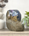 Natural Amethyst GEode with Calcite Crystal Inclusion - CBP1426