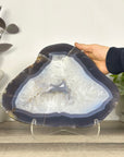 Natural Blue Banded Agate Slice - SLC0020