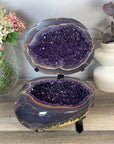 Huge Natural Amethyst Geode with Agate Shell - MWS3403
