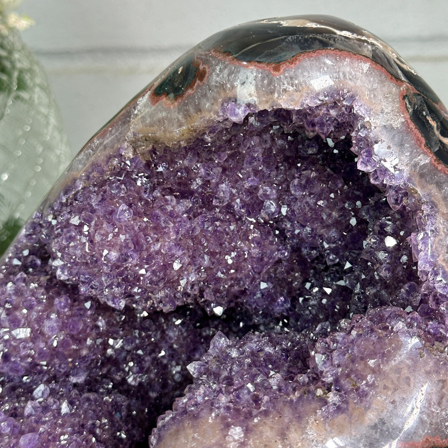 Natural Amethyst &amp; Agate Statement Piece for Home Decor - CBP1255