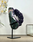 Unique Natural Top Grade Amethyst Geode with Calcite Formation - MWS3027