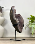 Pink Tone Amethyst with handmade Metal Stand - MWS3358