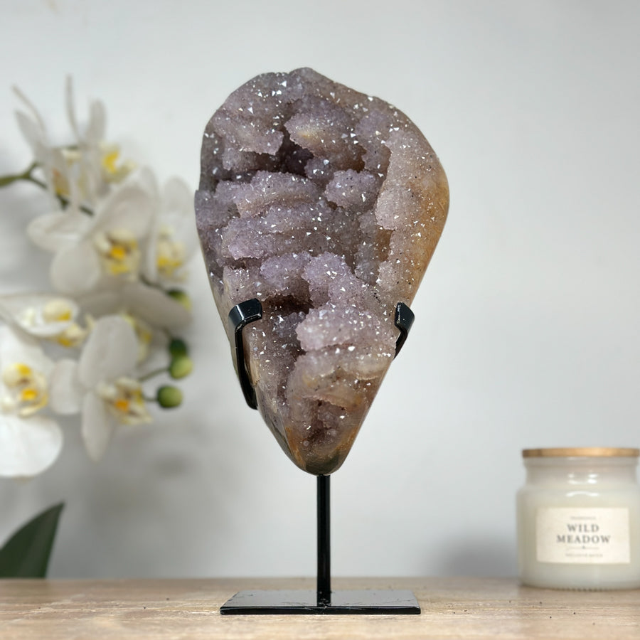 Spirit Amethyst Cluster Geode full of Stalactites - MWS1539