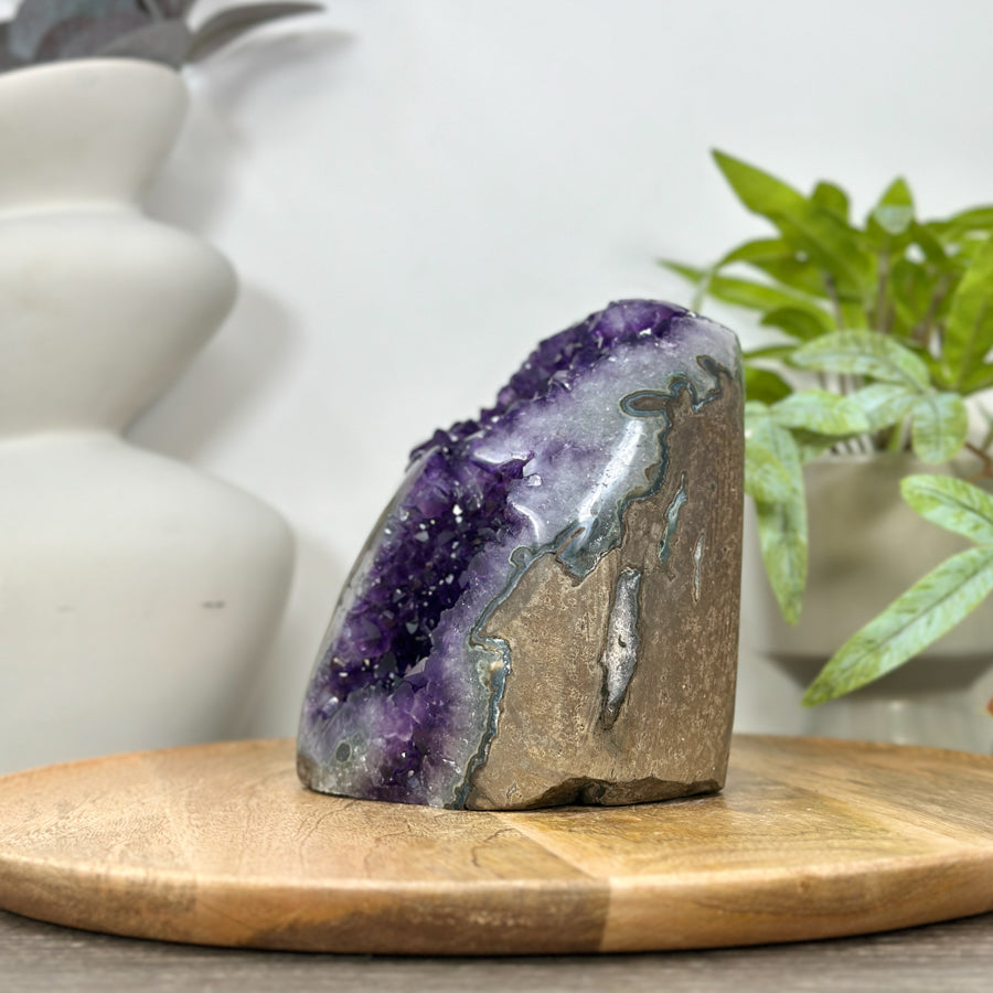 Natural Amethyst Crystal Cathedral for Home Decor - CBP1299