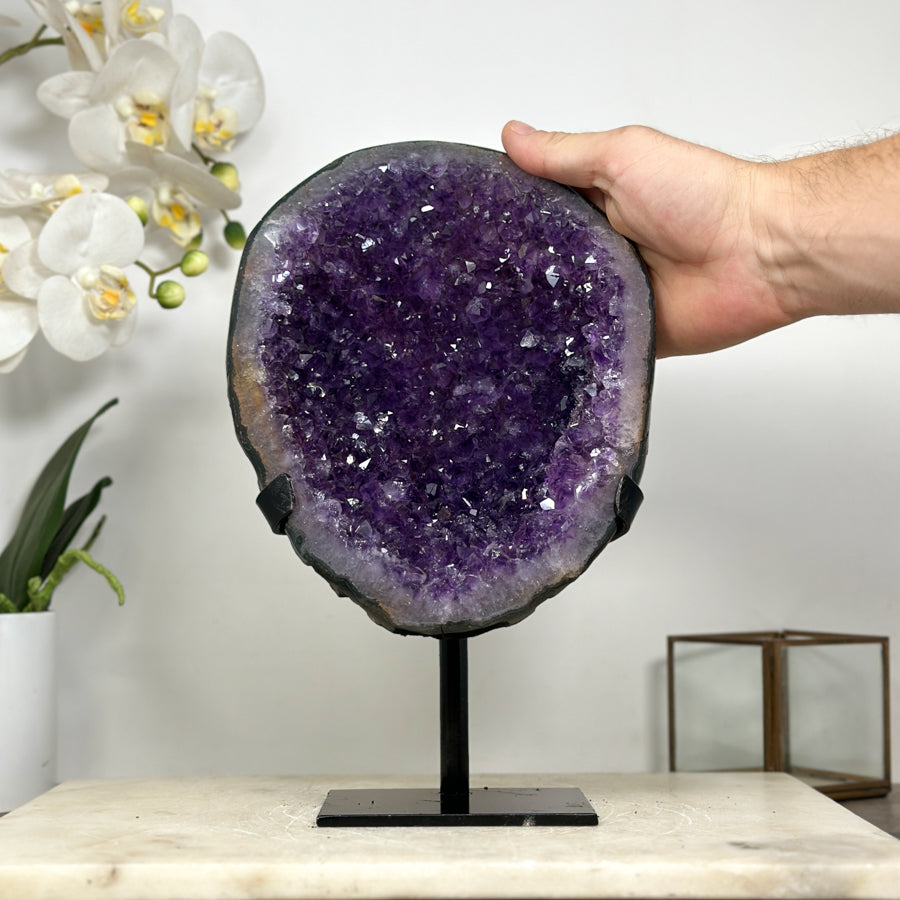 Large Natural Amethyst Geode, Perfect Home Centerpiece - MWS1880