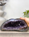 Amethyst Stone Geode with Agate Shell - STGE0100