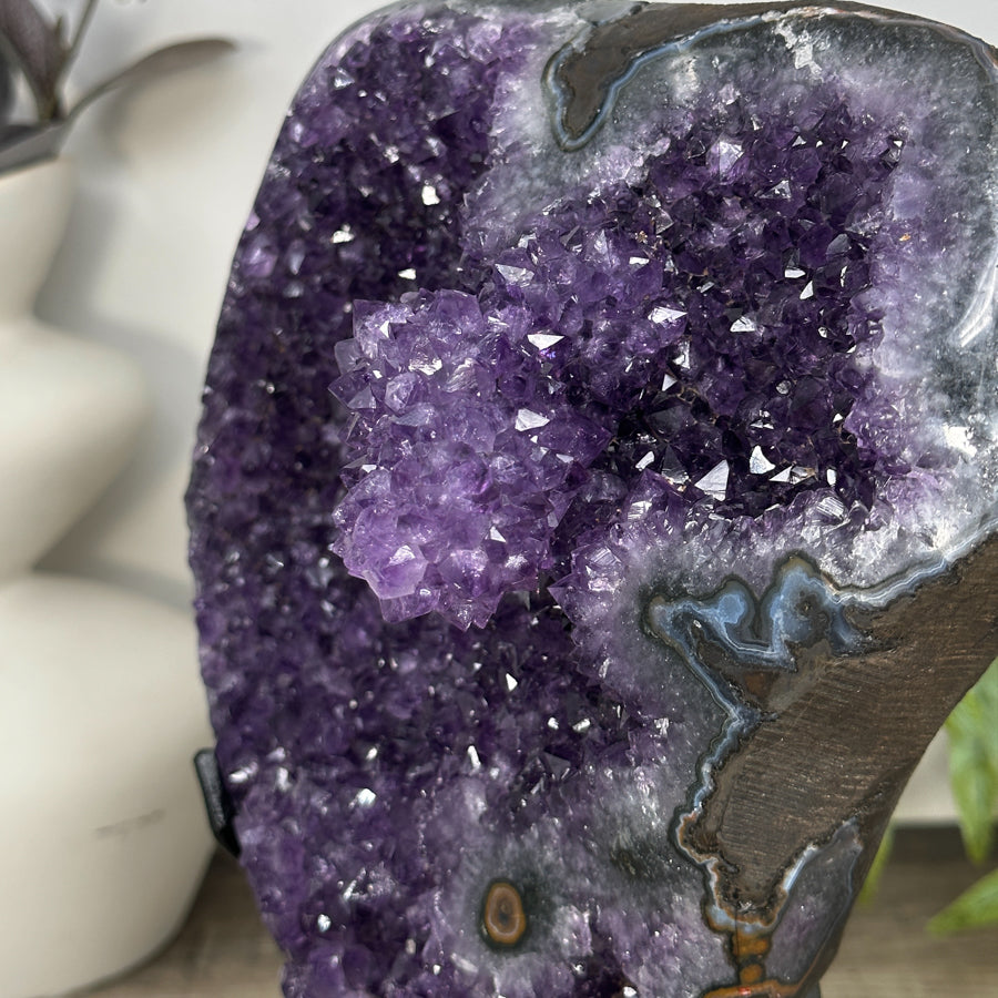 Uruguayan Amethyst Crystal Statement Piece for Home Decor - MWS3220