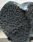 Black Amethyst Cluster on Metal Stand - MWS2849