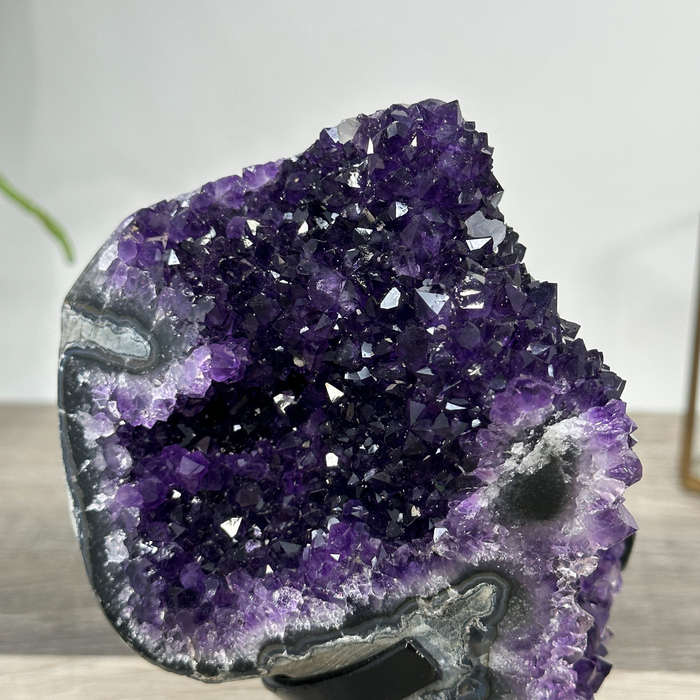 Top Grade Amethyst Crystal Cluster with Deep Purple Points for Home Decor - MWS2676