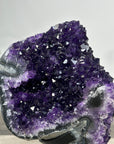 Top Grade Amethyst Crystal Cluster with Deep Purple Points for Home Decor - MWS2676