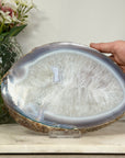 Large Quartz & Agate Stone Tray for Home Decor - SLC0017