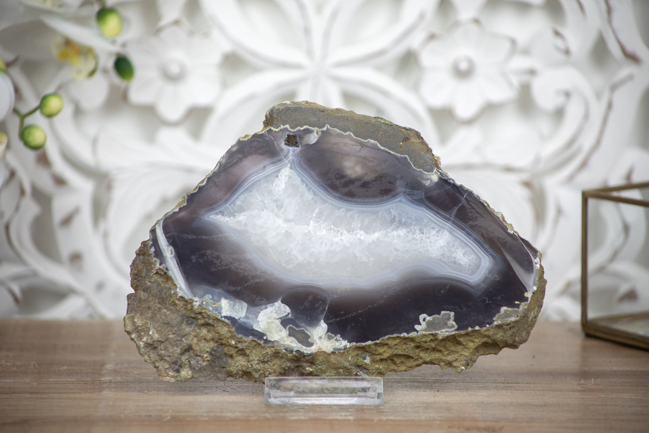 Natural Agate &amp; Quartz Stone Slab - AGSL0039