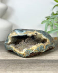 Natural Quartz & Jasper Geode with Micro Stalactites Formations - STGE0039