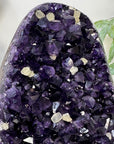 Deep Purple Amethyst Crystal with Calcite Inclusions - CBP1420