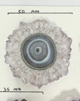 High-Quality Amethyst & Blue Agate Stalactite Slices for Jewelers - Wholesale Bulk Pack - STS0008