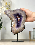 Large Natural Amethyst Portal, Handmade Stand Included - MWS2324
