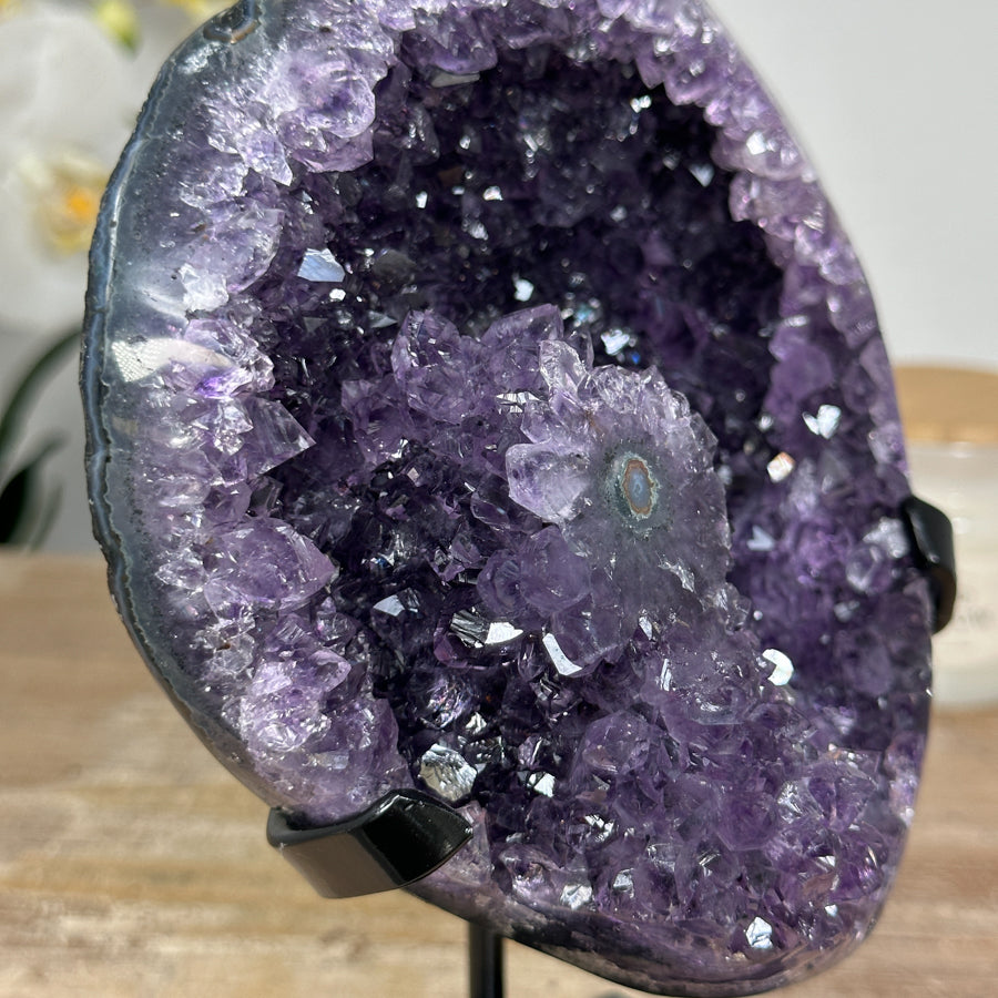 Amethyst Geode with Stalactite Formation - MWS1689