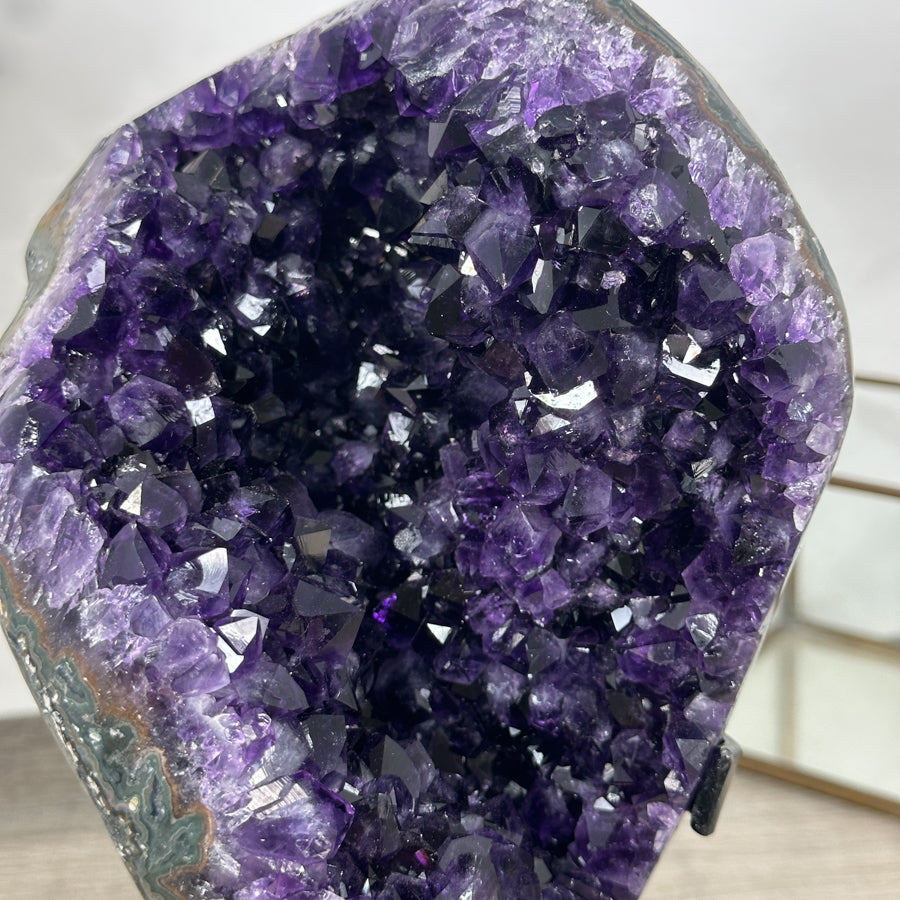 Large Amethyst Geode with Unique Large Crystals - MWS2955