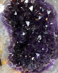 Large Natural Amethyst Geode with Quartz Shell – Deep Purple and Shiny Crystals - MWS2392