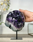 Amethyst Geode Cluster with Large Purple Crystal Points - MWS2698