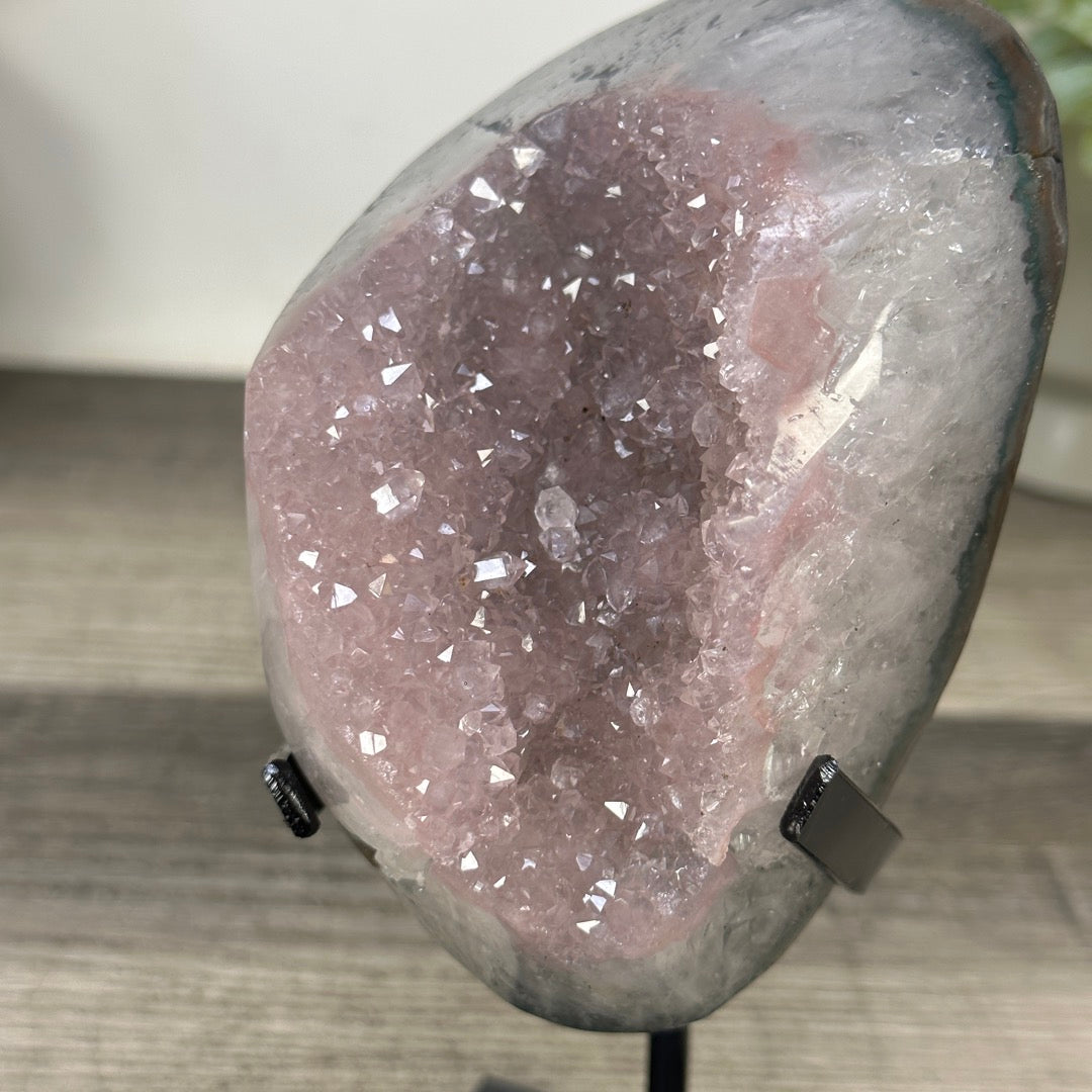 Pink Tone Amethyst Geode from Uruguay - MWS3374