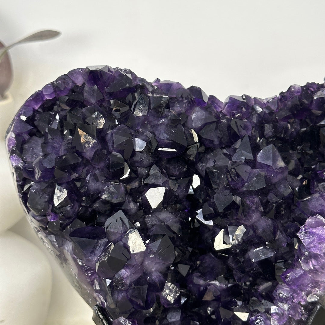 Deep Purple Natural Amethyst Crystal Specimen - MWS3392