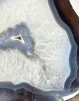 Polished Blue Banded Agate Slice - SLC0024