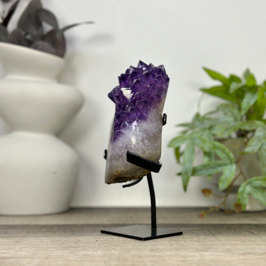 Uruguayan Amethyst Cluster with Large &amp; Shinny Crystals - MWS3308